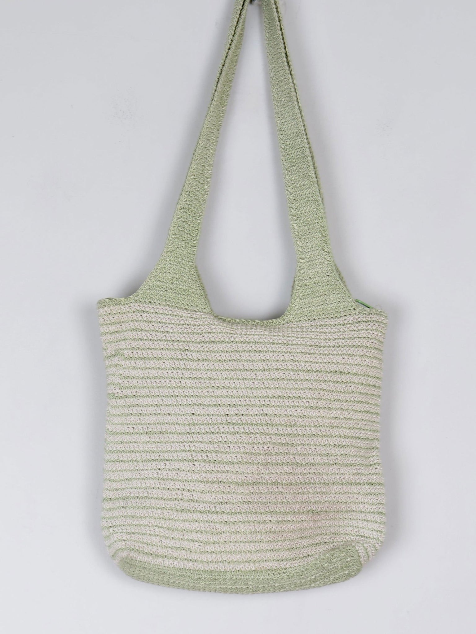 Green Vintage Crochet Cotton Shoulder Bag