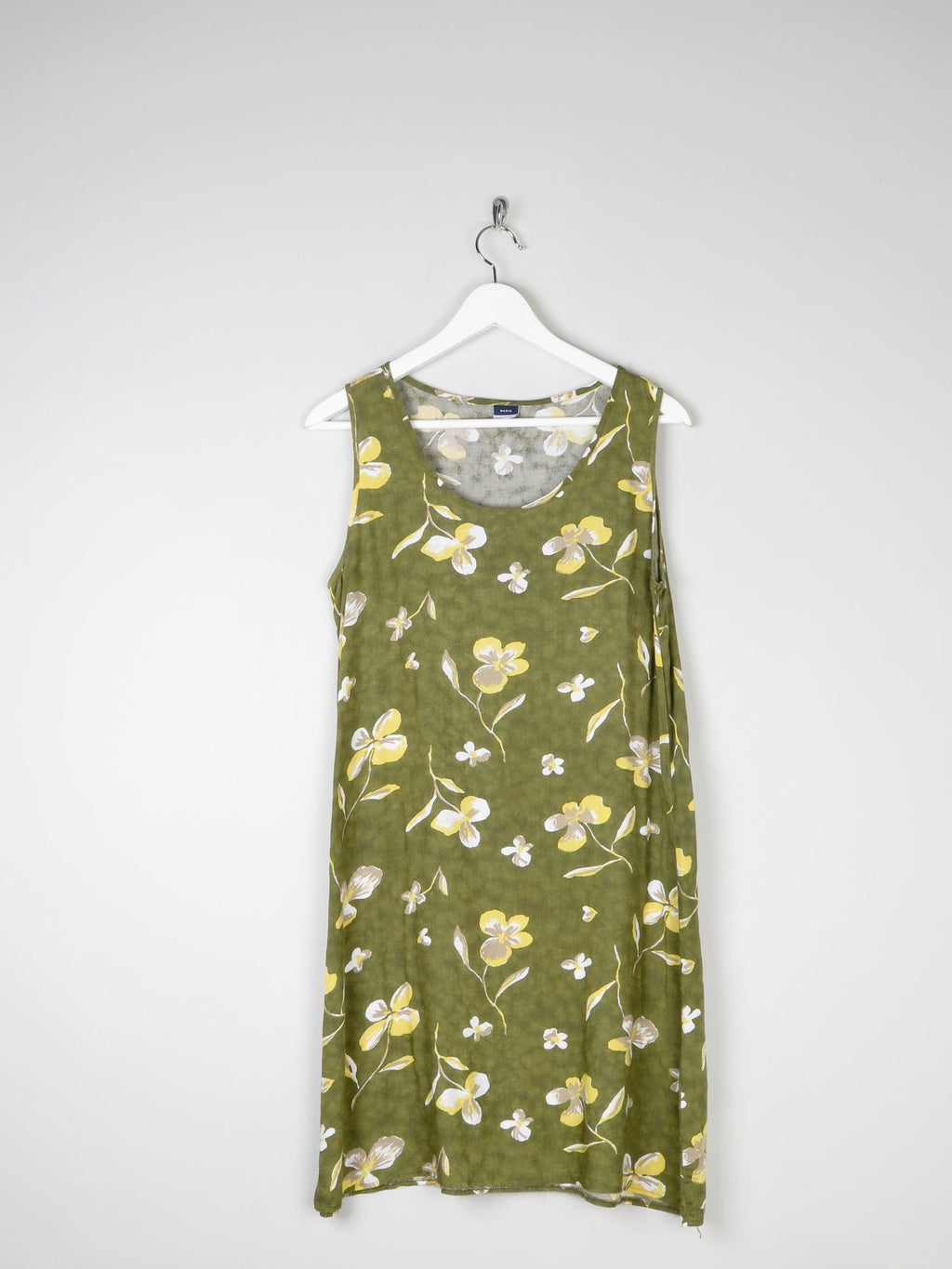 Green Vintage Printed Shift Dress 10/12 - The Harlequin