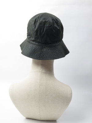 Green Waxed Vintage Burberry Bucket hat 57/S - The Harlequin