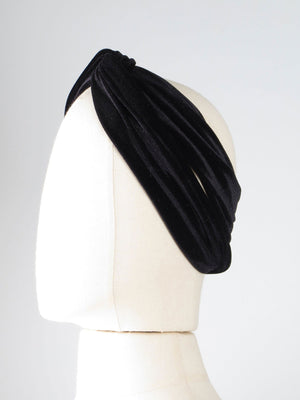 Half Turban Velvet Headband - The Harlequin