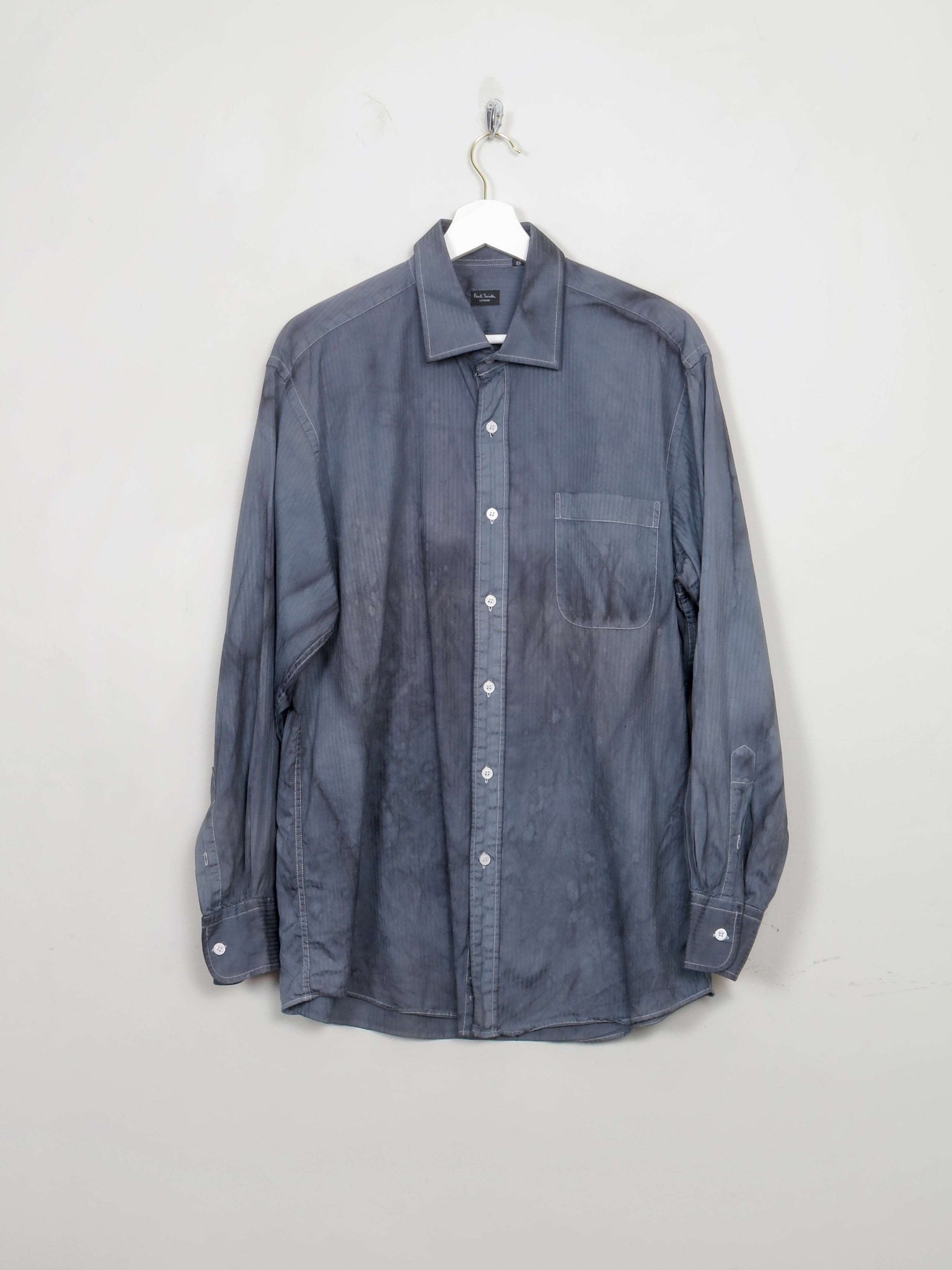 Men's Vintage Black Dyed Paul Smith Shirt L/XL 17