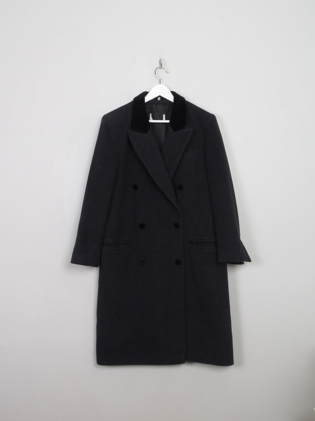 Women's Vintage Dark Grey Coat M/L