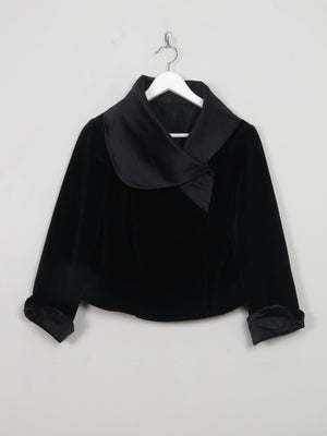 Women's Cropped Velvet Jacket S