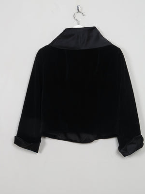 Women's Cropped Velvet Jacket S