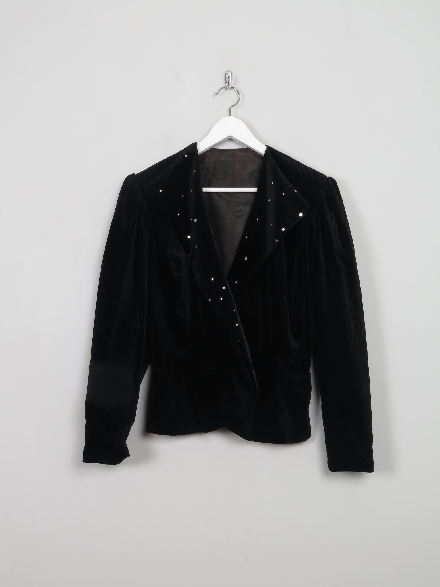 Women's Vintage Velvet Jacket With Studs M