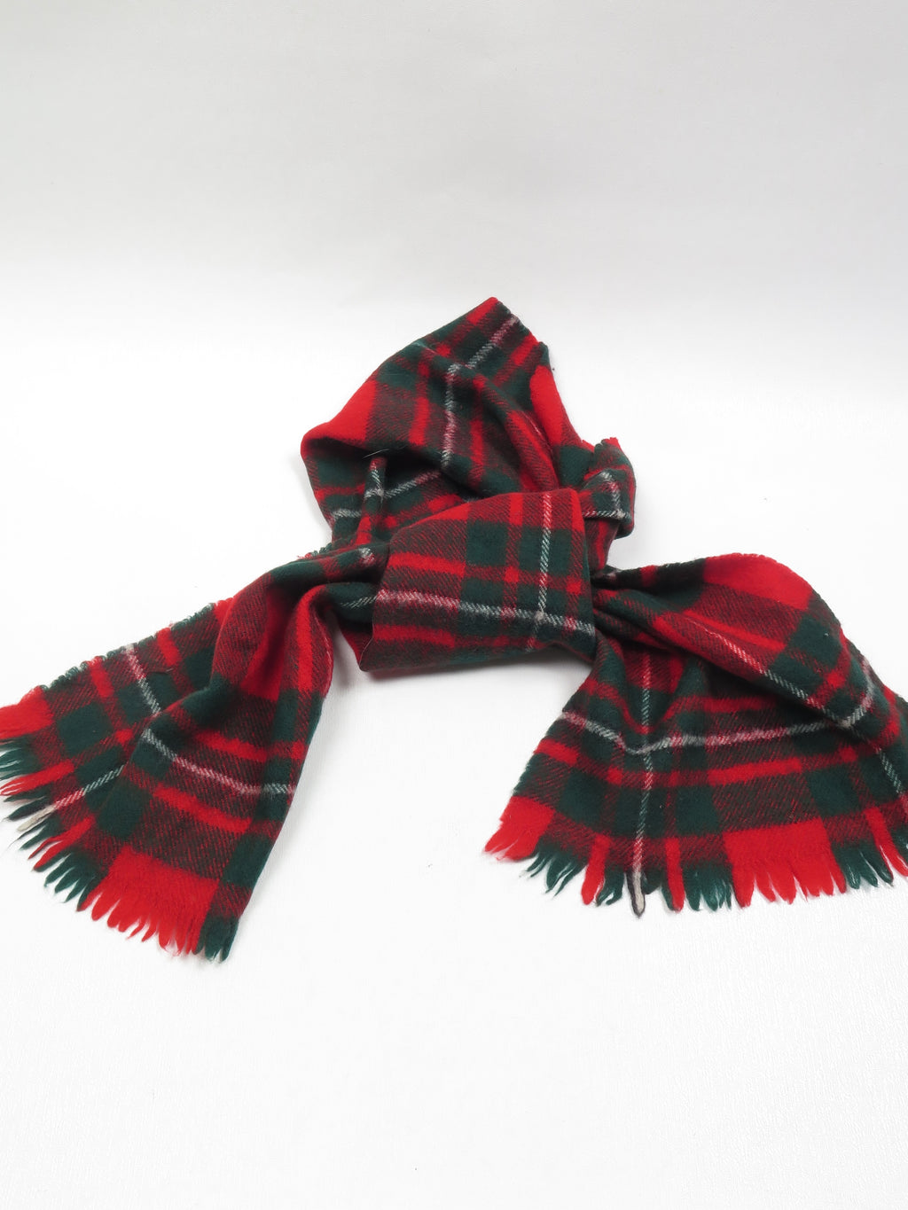 Vintage Red Tartan Scarf