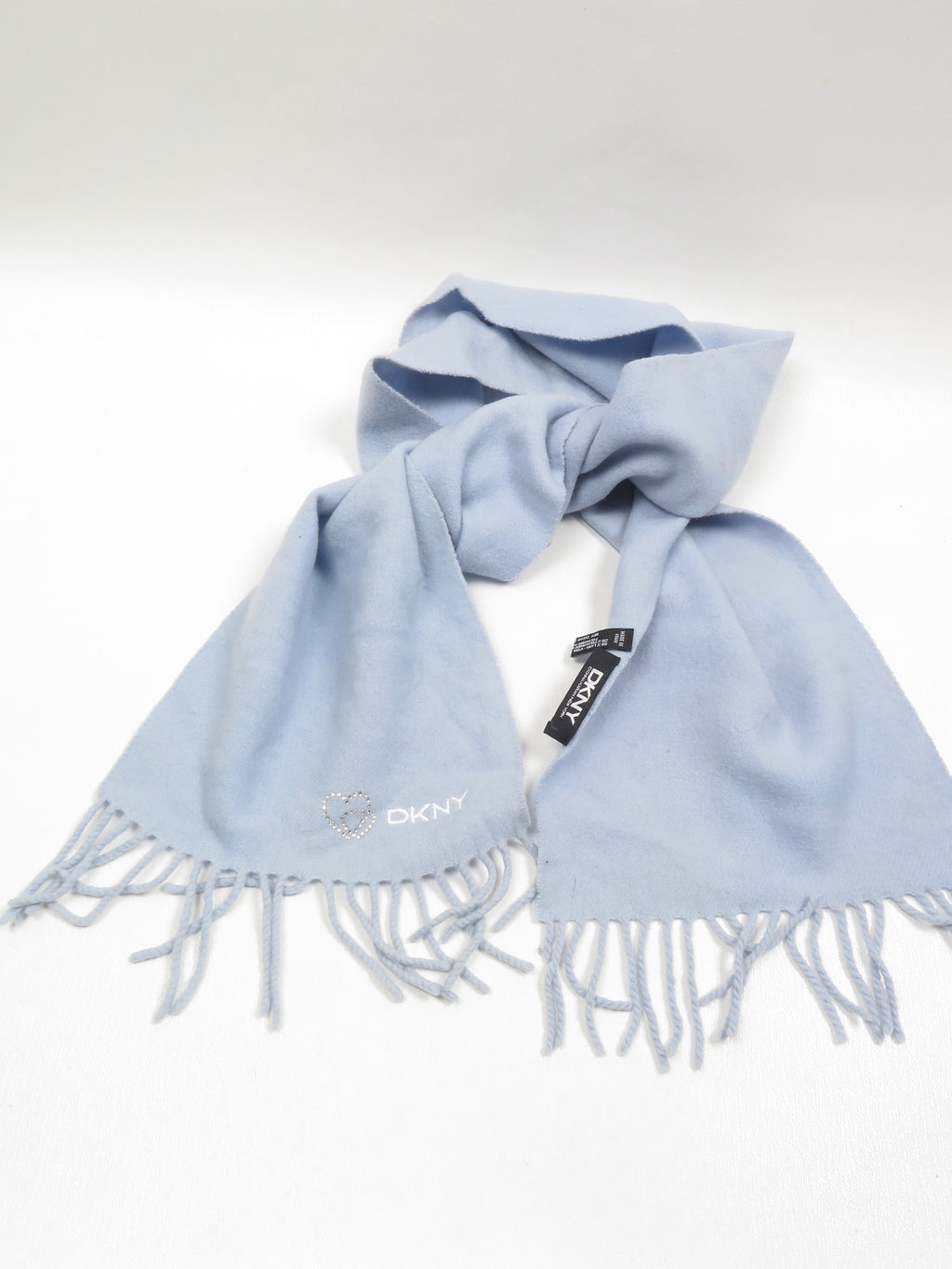 Vintage Blue DKNY Lambswool Scarf