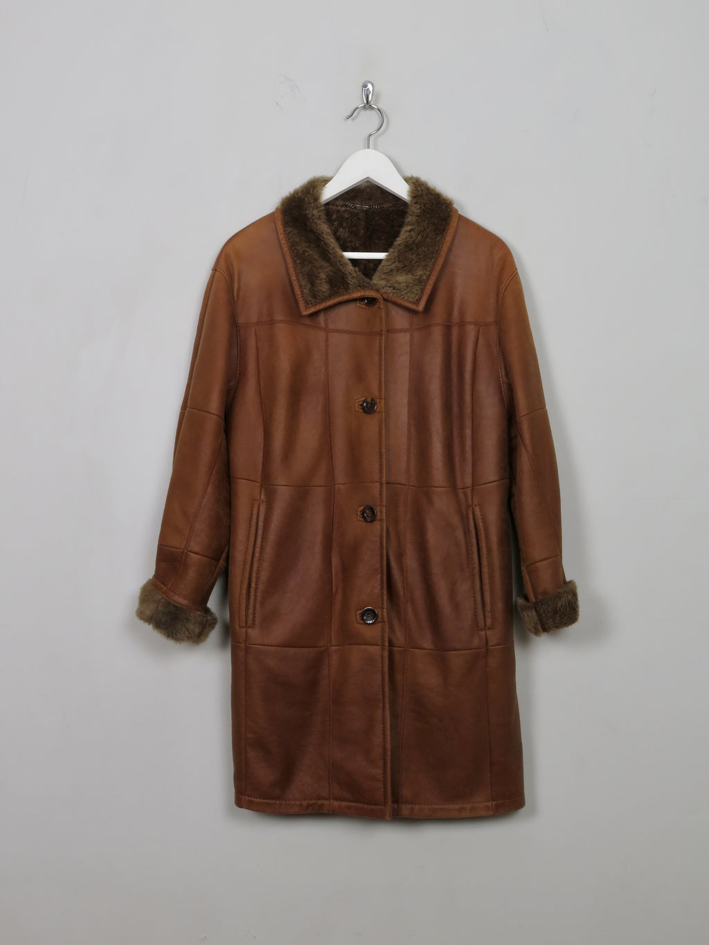 Women's Vintage Shearling Short Coat S/M