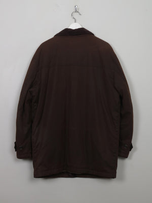 Men's Vintage Lined Brown Wax Jacket M/L