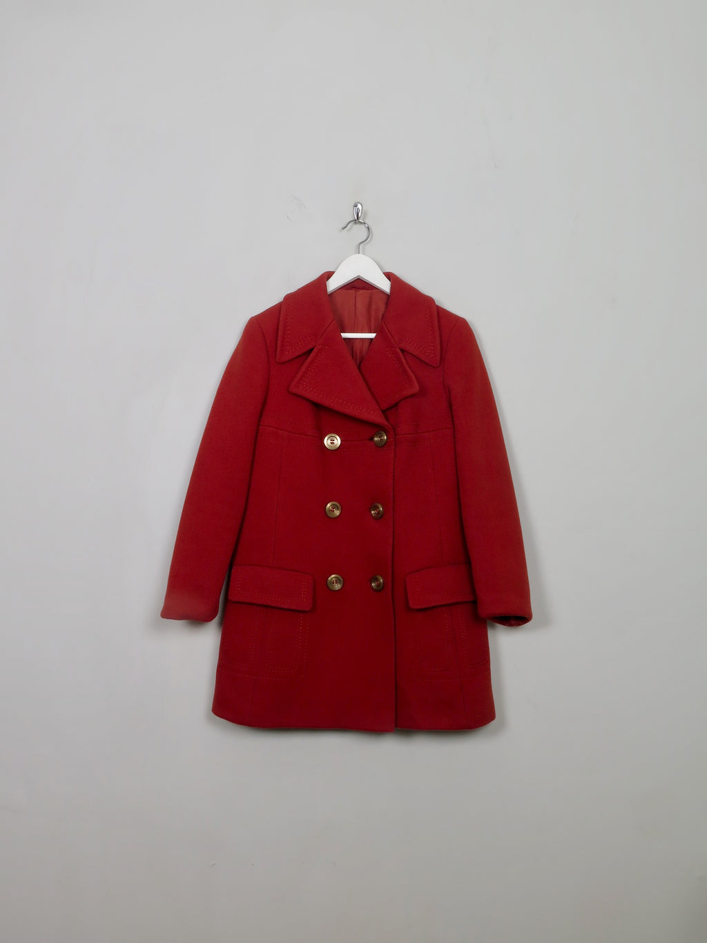 Women's Vintage Burnt Orange Short Coat 10/12