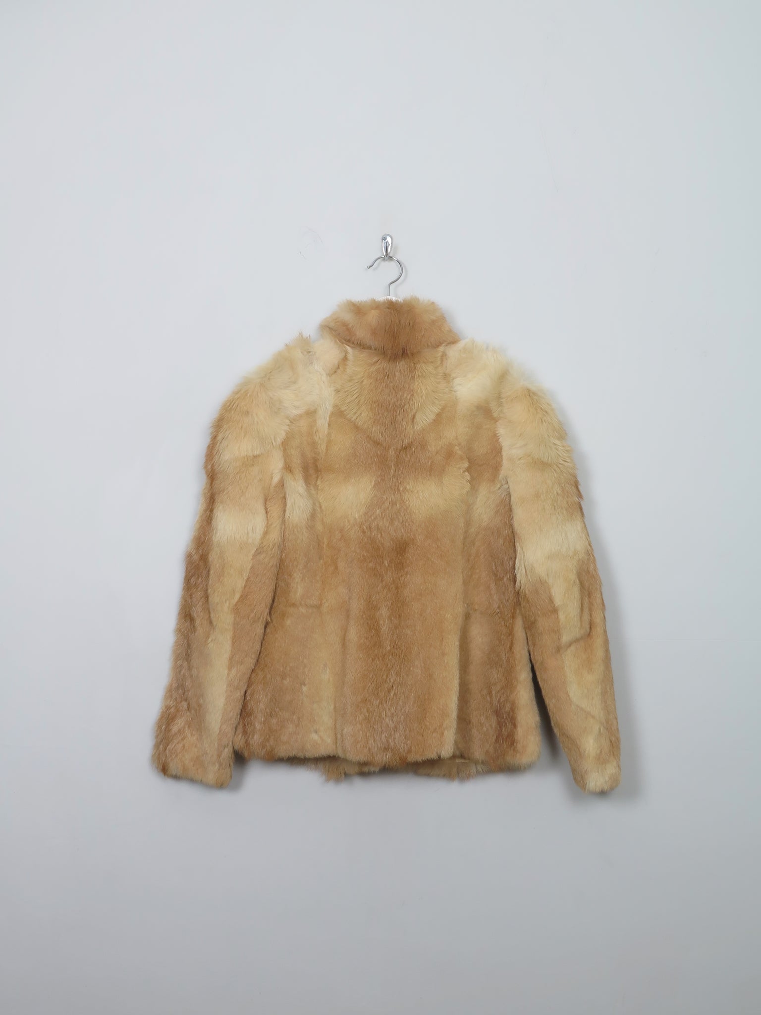 Women's Beige & Tan Vintage Fur Jacket S