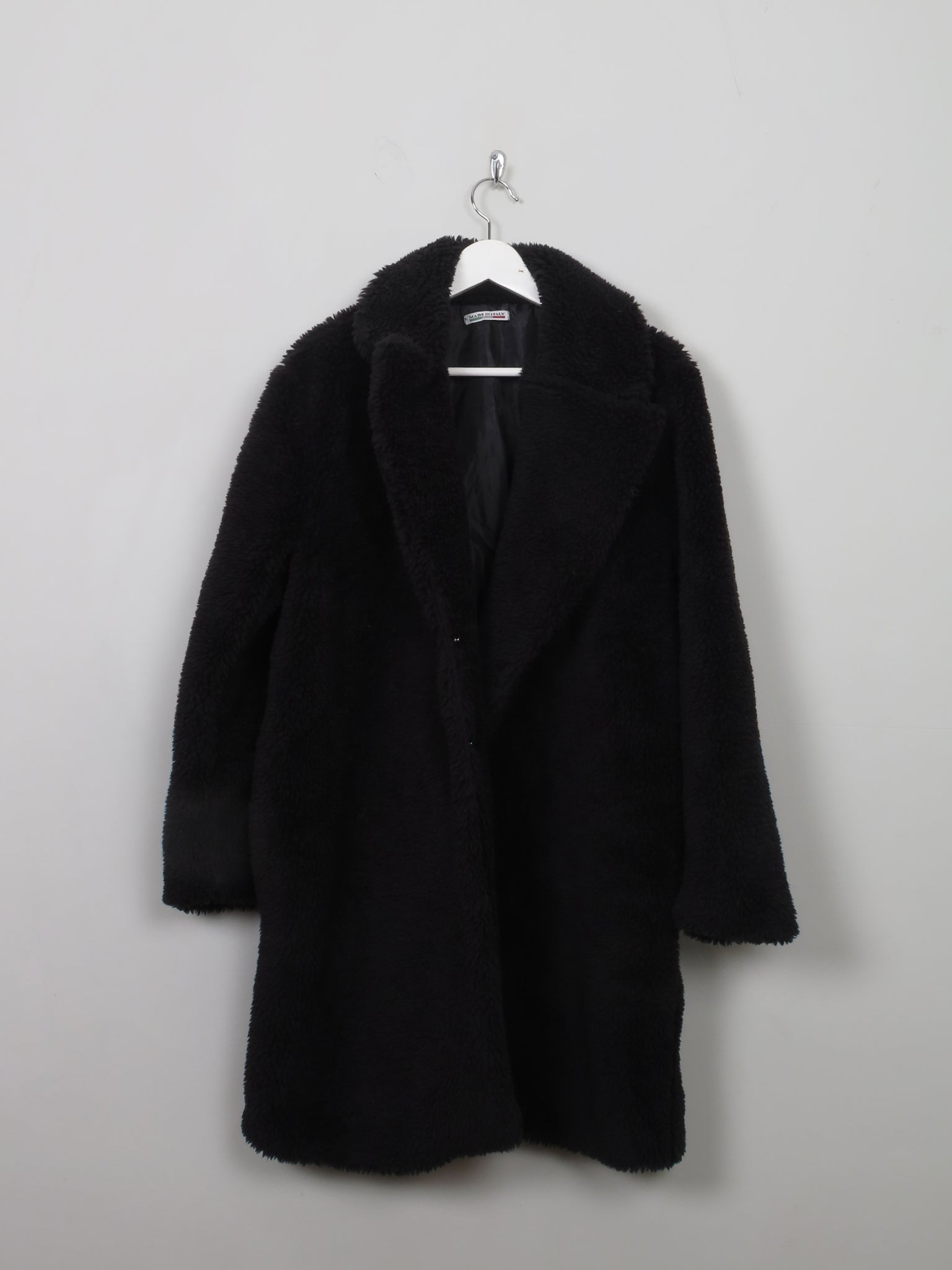 Women's Vintage Black Chenille Velvet Short Coat M/L