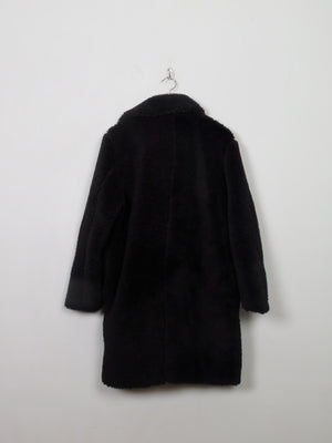 Women's Vintage Black Chenille Velvet Short Coat M/L