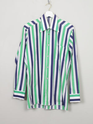 Men's Vintage Striped Shirt M - The Harlequin