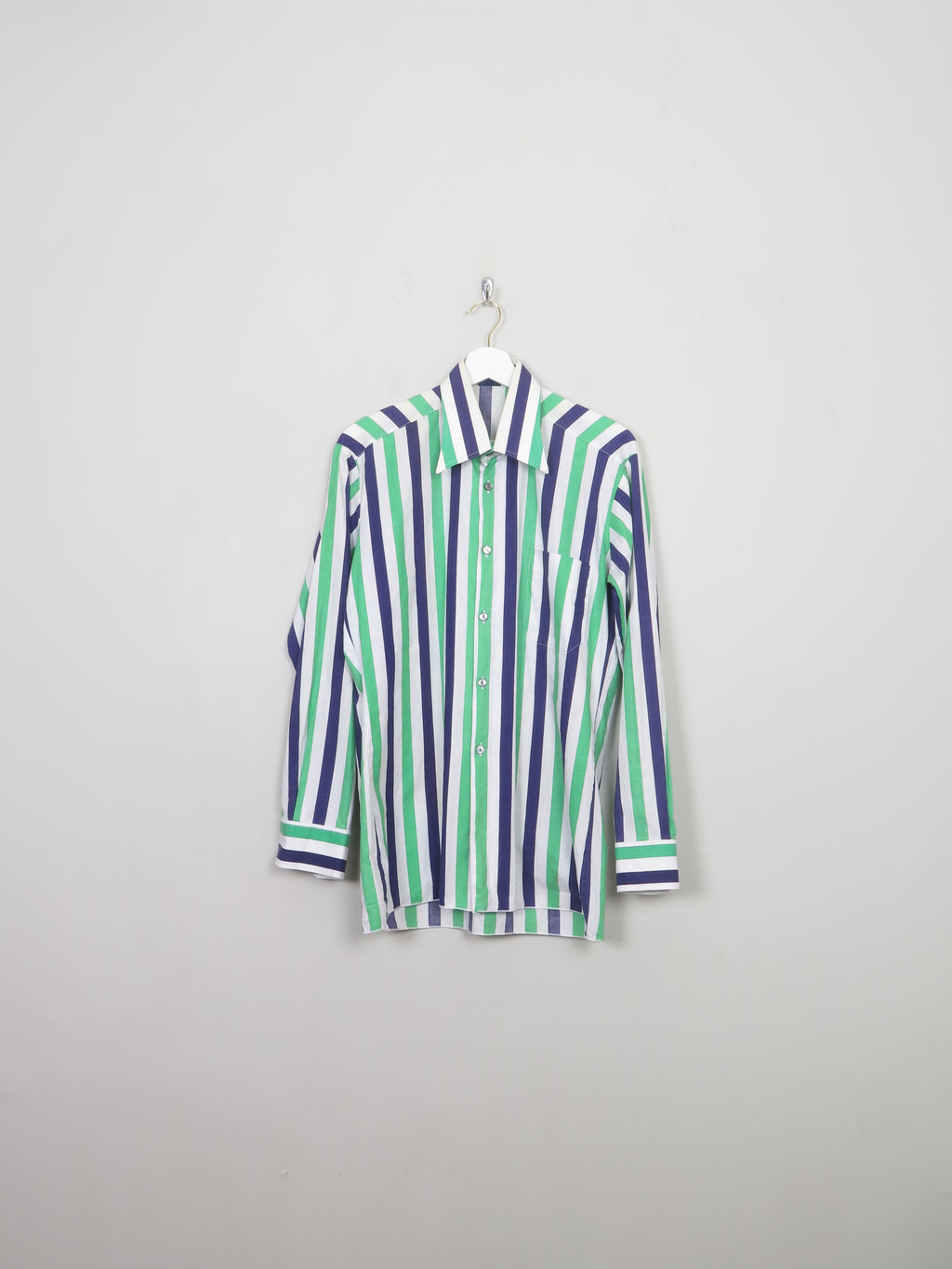 Men's Vintage Striped Shirt M - The Harlequin