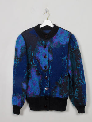 Women's Vintage Colourful Cardigan/Jacket M - The Harlequin