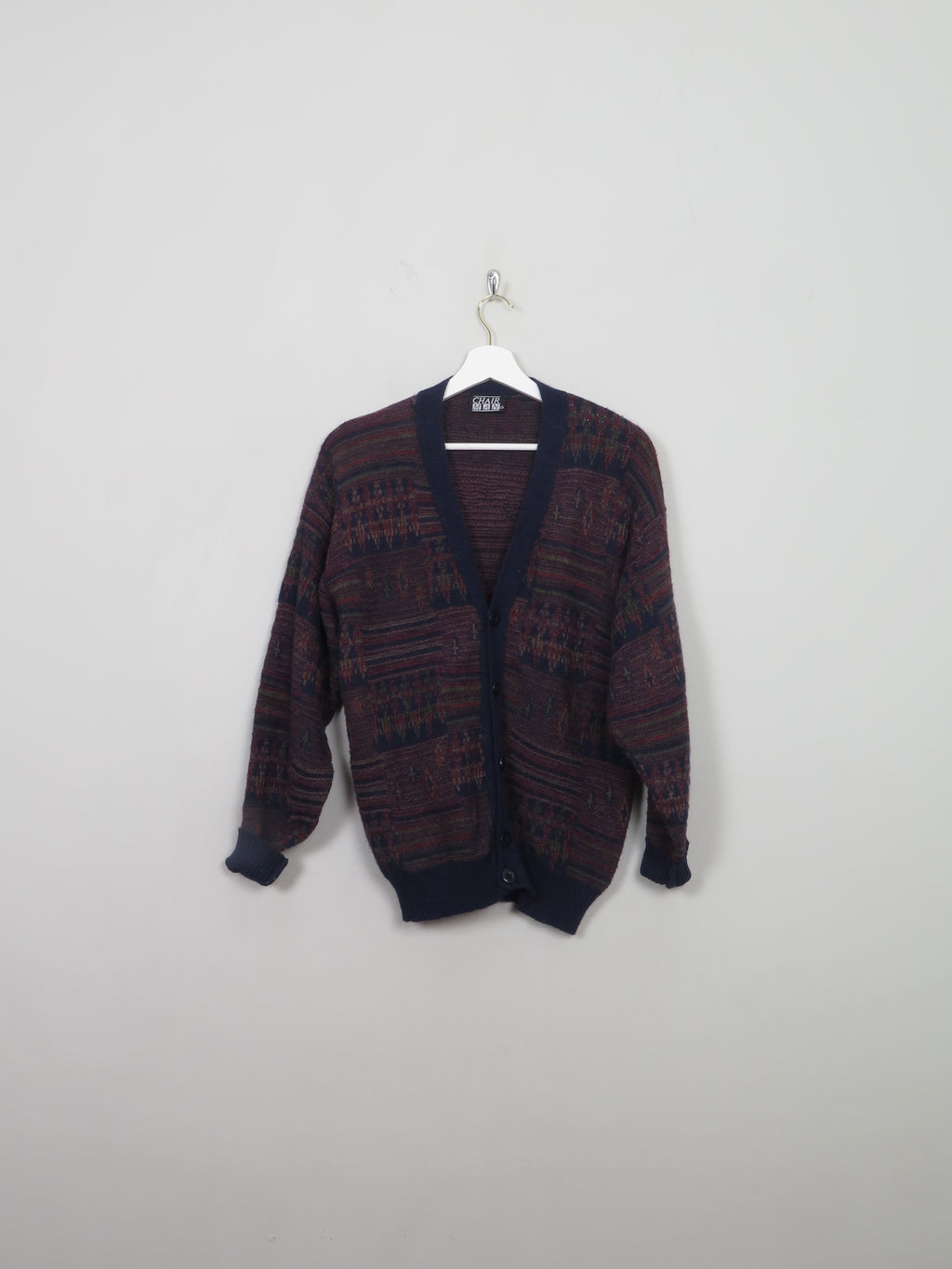 Men's Vintage Patterned Cardigan XS