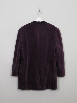 Women's Vintage Purple Velvet Jacket S/M - The Harlequin