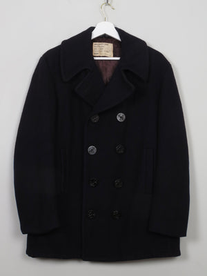 Men's Vintage Navy Peacoat 40/42"