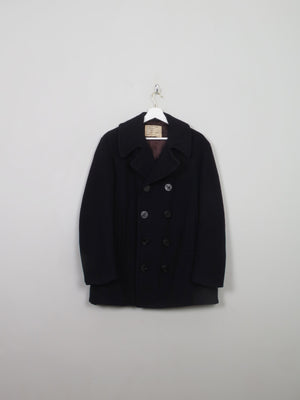 Men's Vintage Navy Peacoat 40/42"