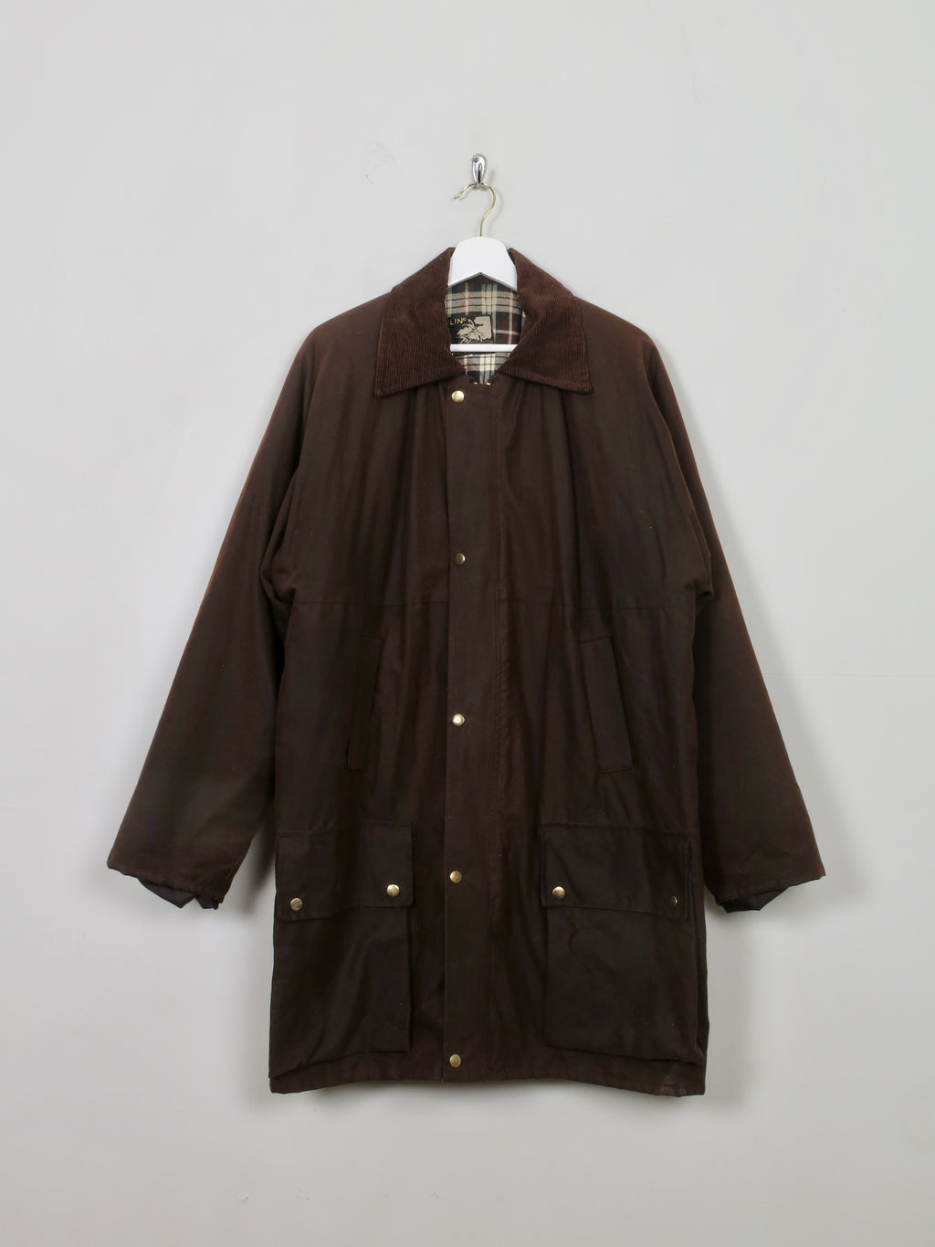 Men's Vintage Brown Wax Short Coat L/XL