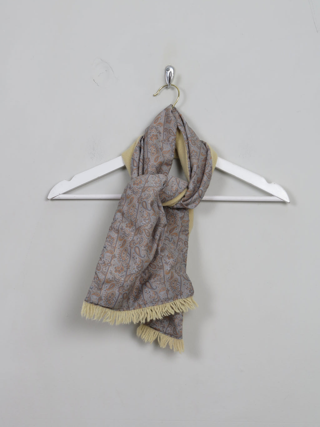 Men's Vintage Wool Paisley Scarf - The Harlequin