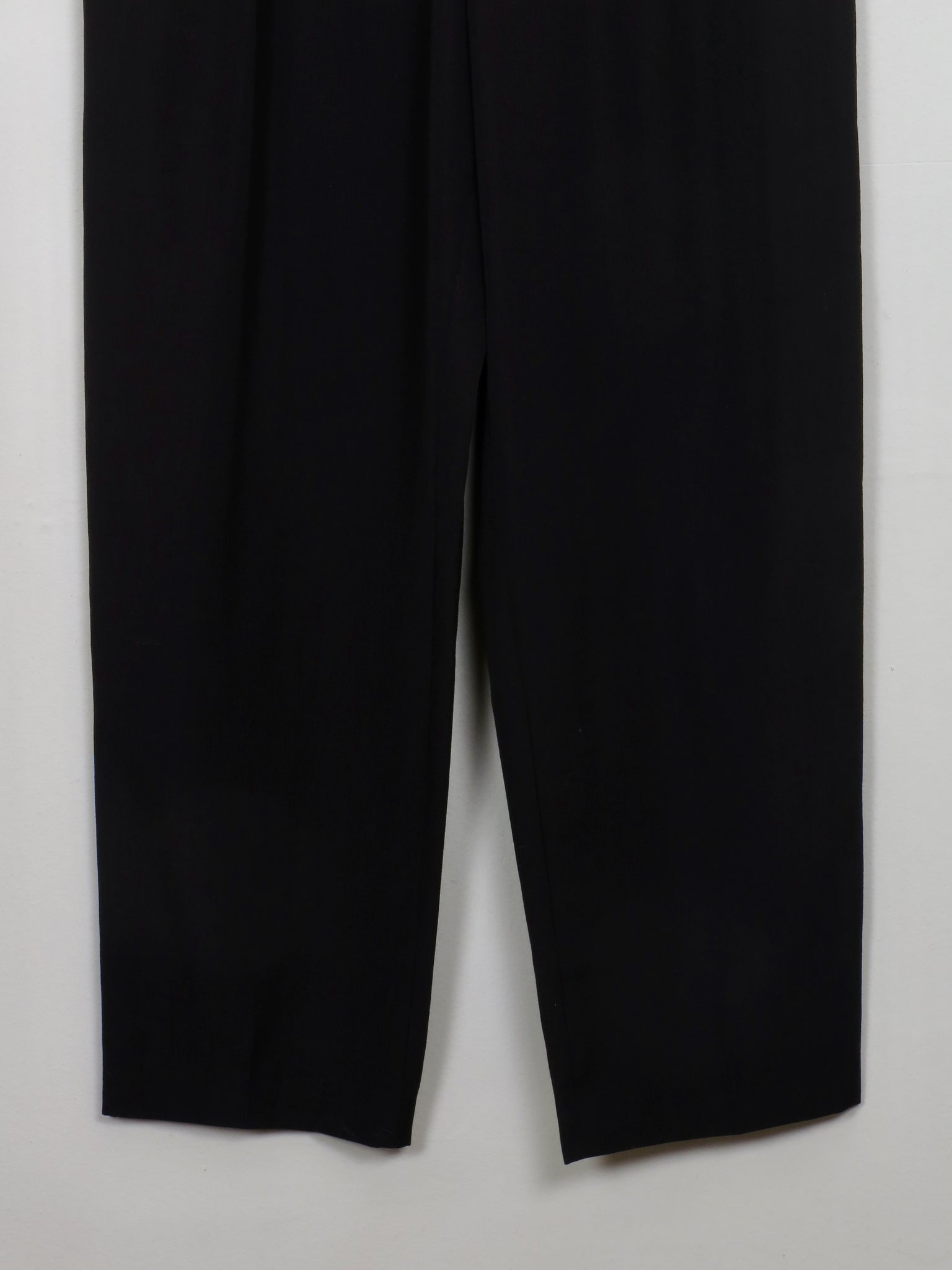 Women's Vintage Black High Waited Trousers 30" W