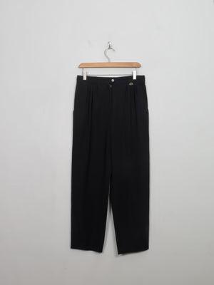 Women's Vintage Black High Waited Trousers 30" W