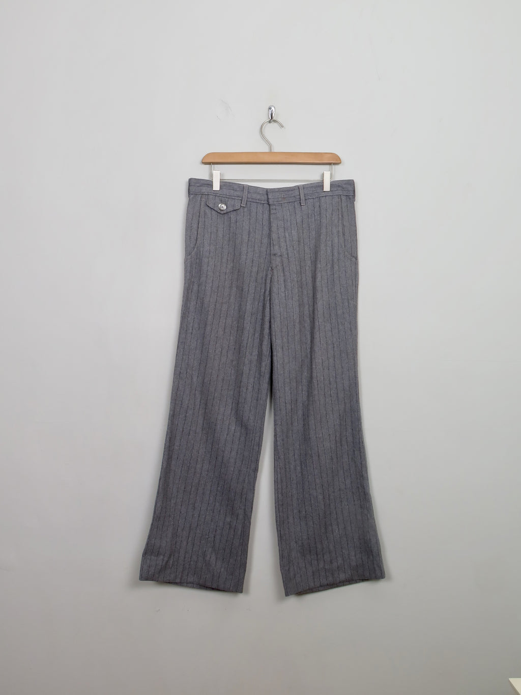 Men's Vintage Wool Farrah Trousers 32"W 31"L