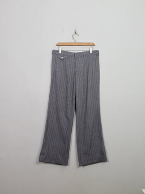 Men's Vintage Wool Farrah Trousers 32"W 31"L