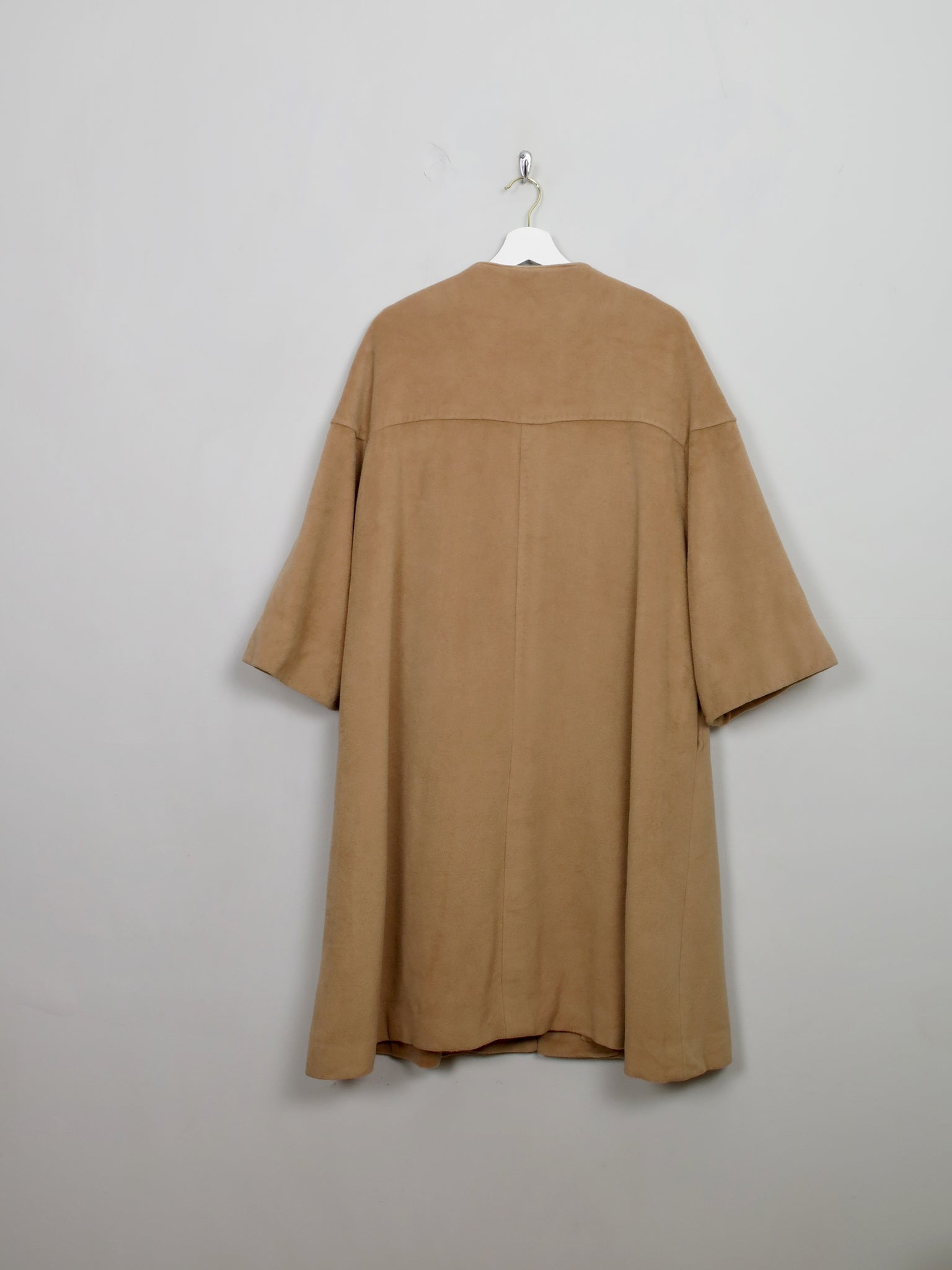 Women's Vintage Camel Cashmere 1950s Coat M