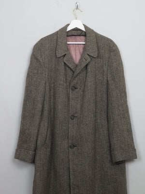 Men's Vintage Green Tweed Coat L