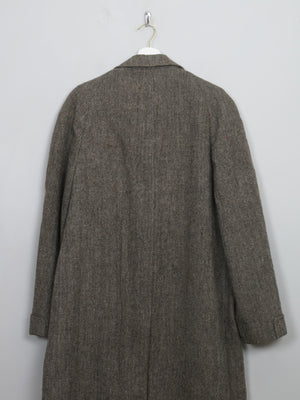 Men's Vintage Green Tweed Coat L