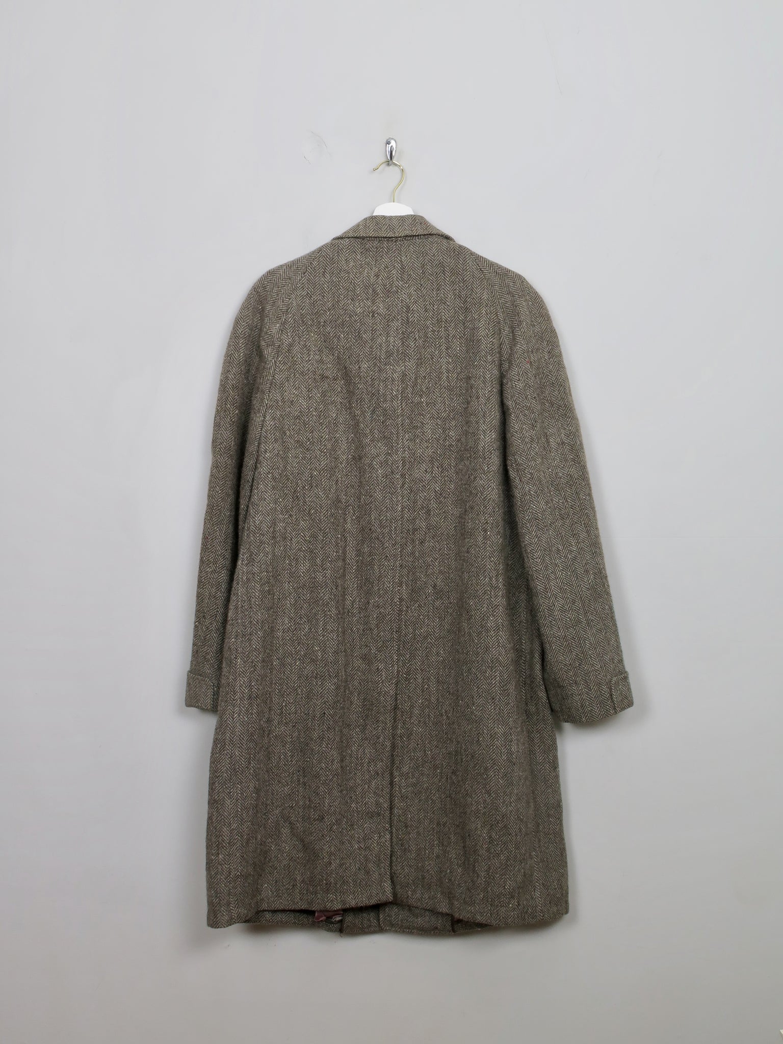 Men's Vintage Green Tweed Coat L