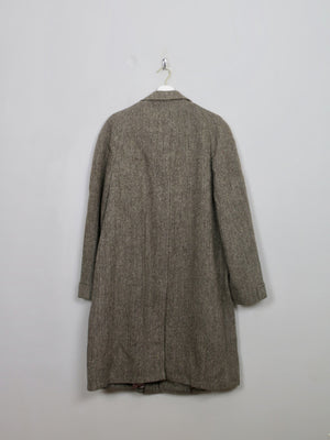 Men's Vintage Green Tweed Coat L