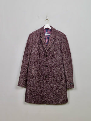 Men's Vintage Style Ted Baker Mohair Herringbone Coat XL/XXL/6