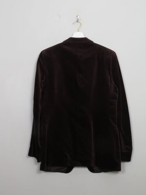 Men's Vintage Brown Velvet Jacket 40"