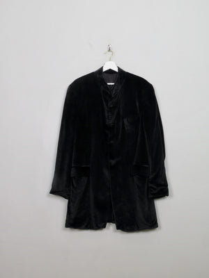 Men's Vintage Black Velvet Jacket 44/L