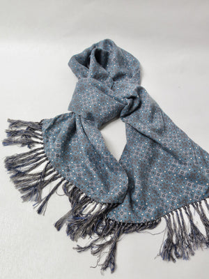 Men's Vintage Scarf With Tassels By Tootal