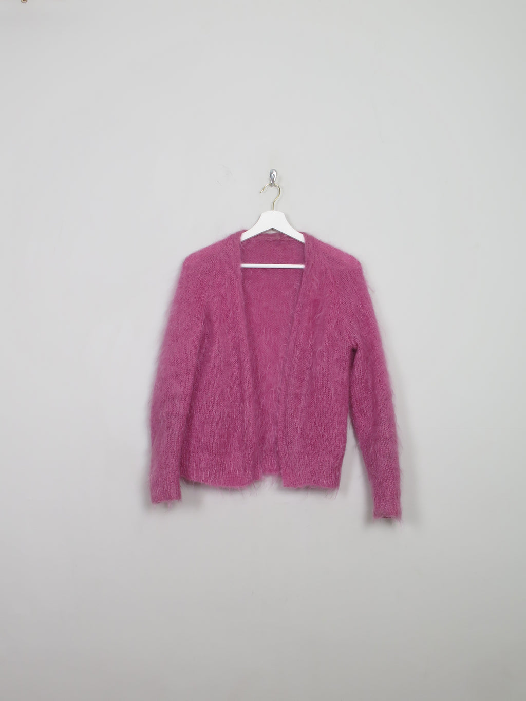 Women's Vintage Pink Mohair Cardigan S - The Harlequin