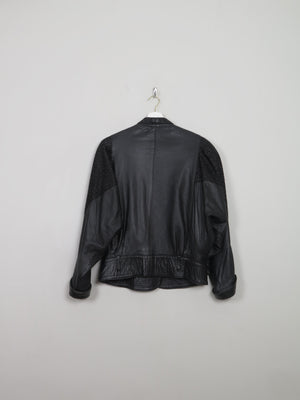 Women's Vintage 1980s Leather Jacket S - The Harlequin