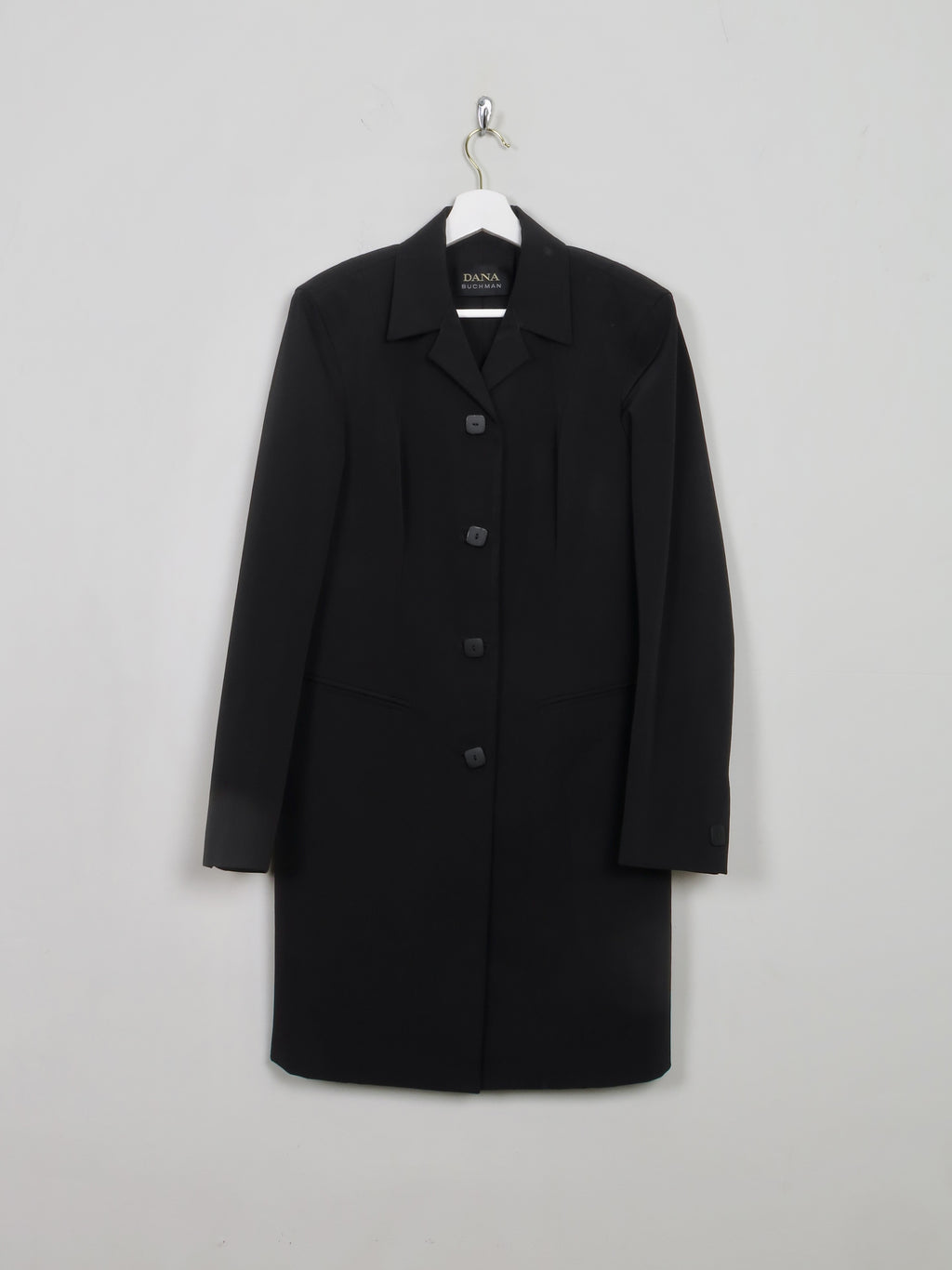 Women's Vintage Black 90s Light Coat S - The Harlequin