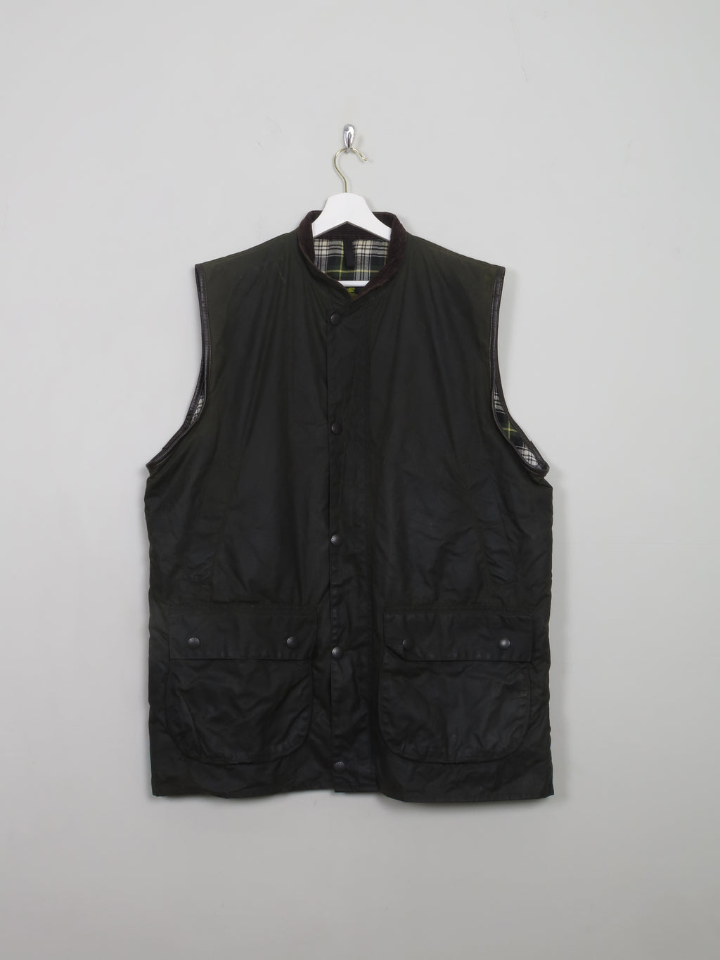 Men's Vintage Barbour Westmorland Waxed Gilet XL - The Harlequin