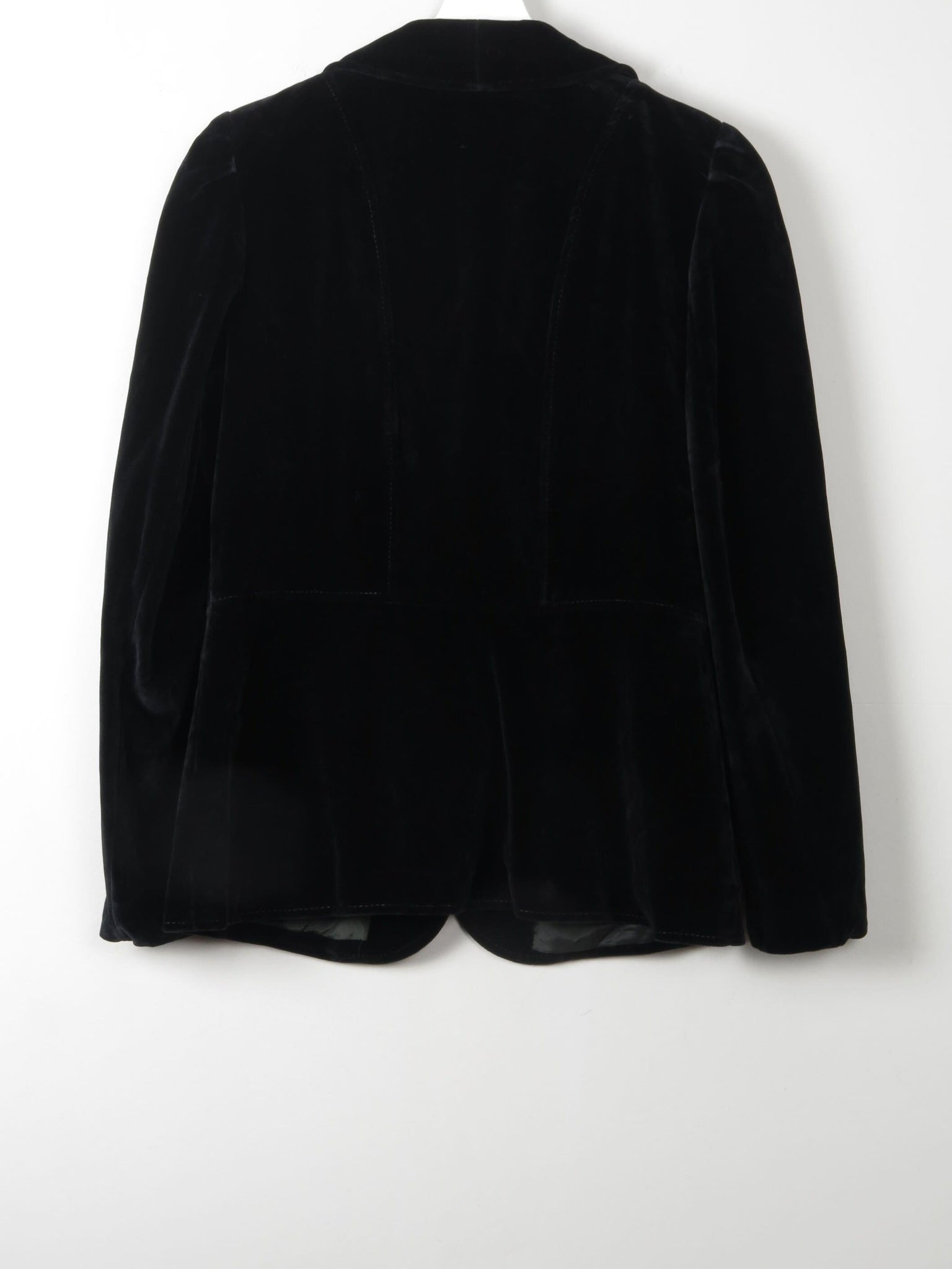 Women's 1970s Vintage Black Velvet Jacket Jacket XS/S - The Harlequin