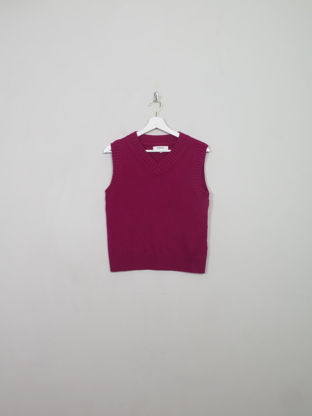 Women's Purple Wool Tank Top S - The Harlequin