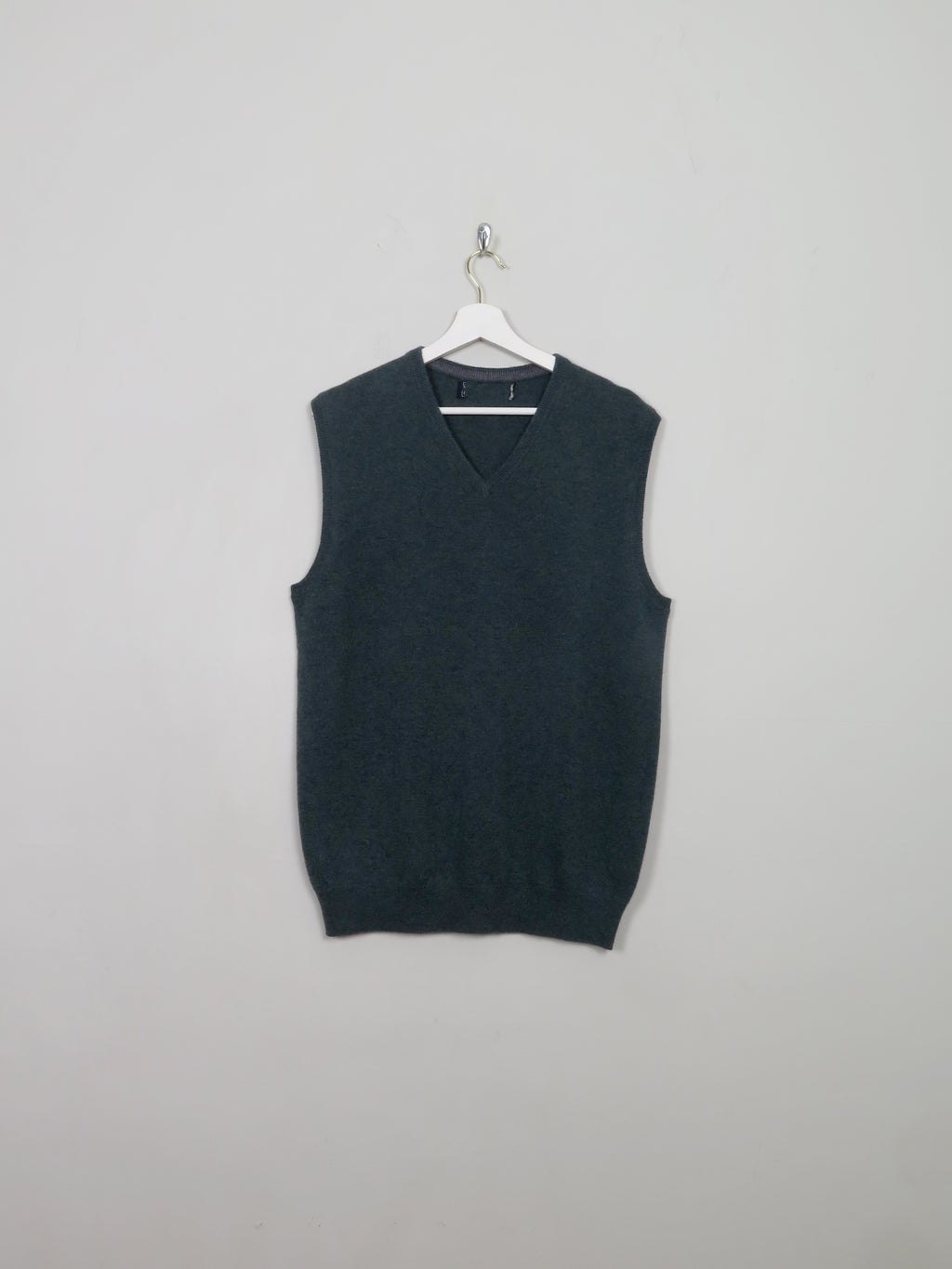 Men's Vintage Style Cashmere Tank Top M - The Harlequin