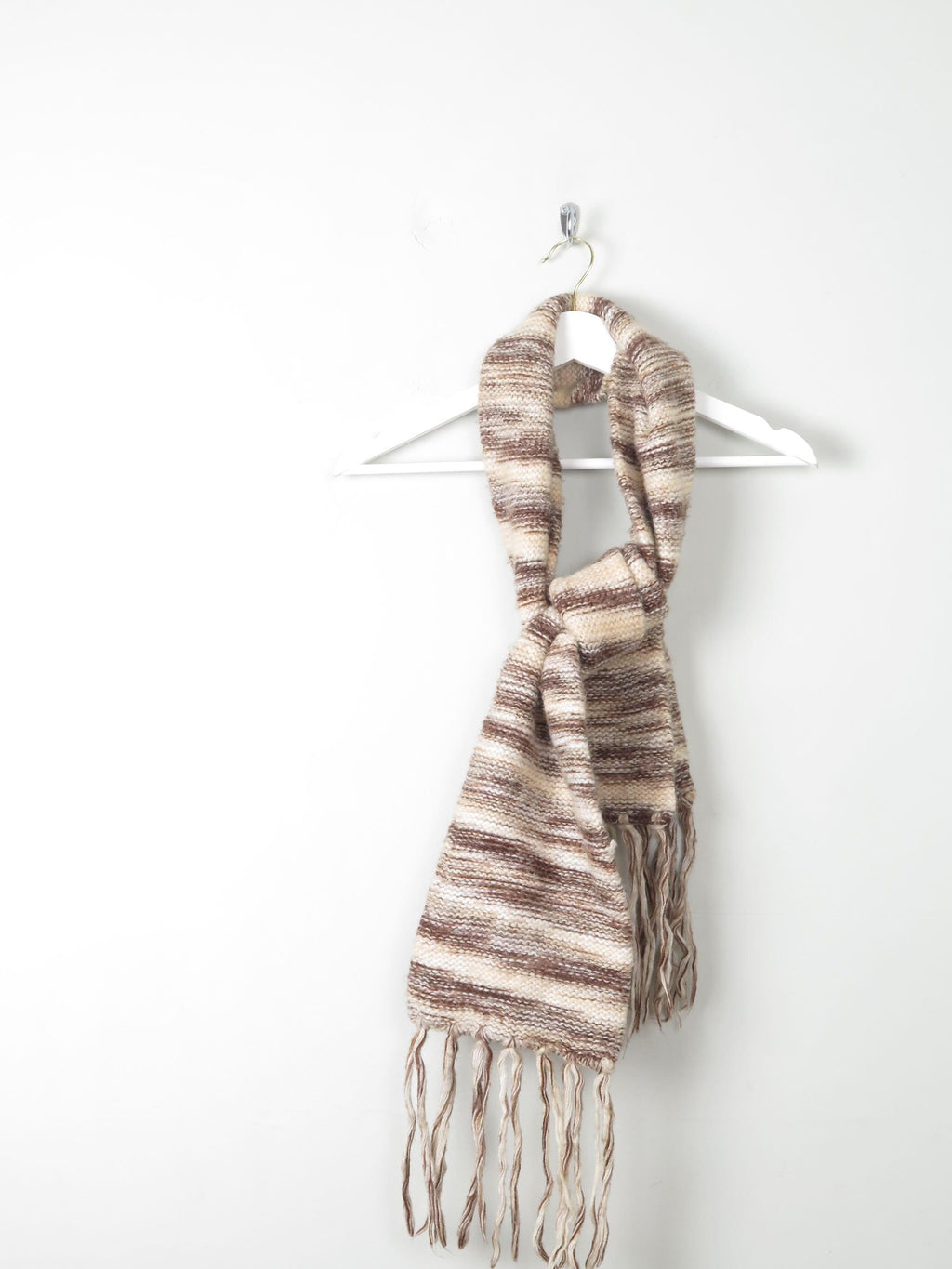 Vintage Wool Striped Knitted Scarf - The Harlequin