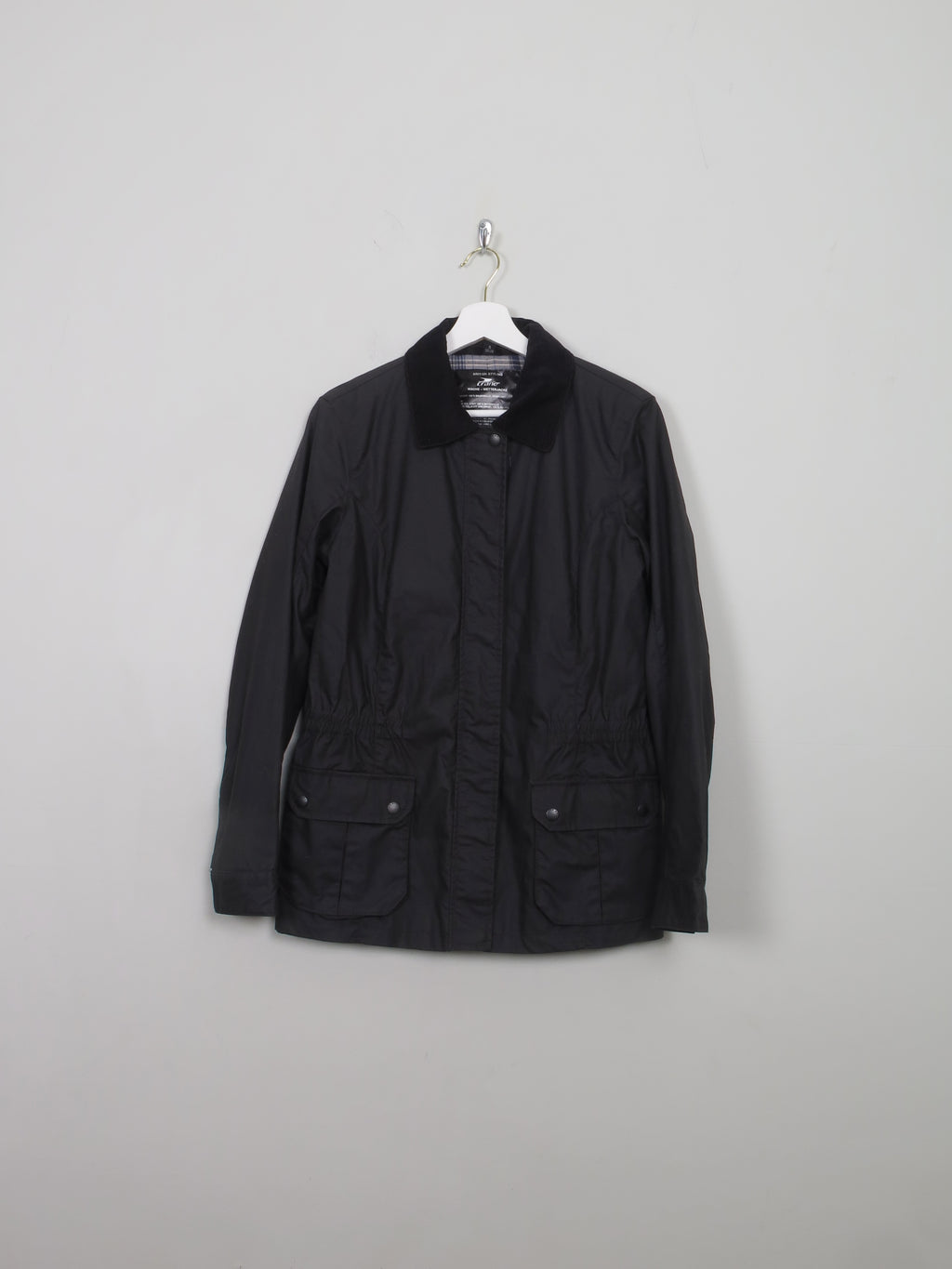 Women's Navy Wax Jacket S - The Harlequin