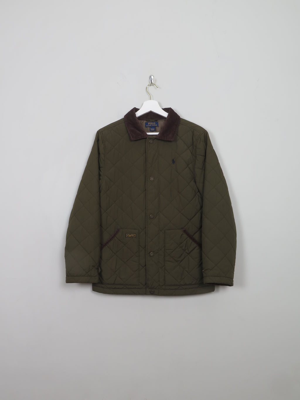 Women's Quilted Green Polo Ralph Lauren Jacket XS/S - The Harlequin