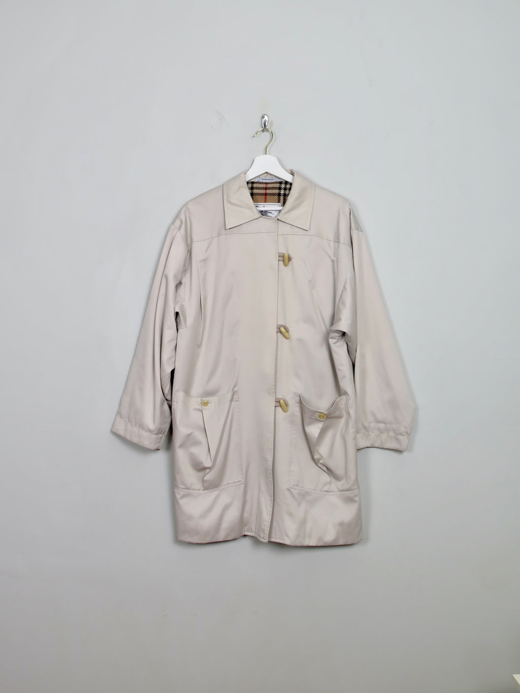 Women's Vintage Short Burberry Trench Coat M - The Harlequin